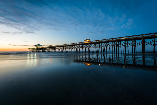 Charleston SC Pier at Folly Beach